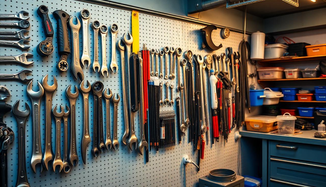 Well-organized workshop tools improve efficiency
